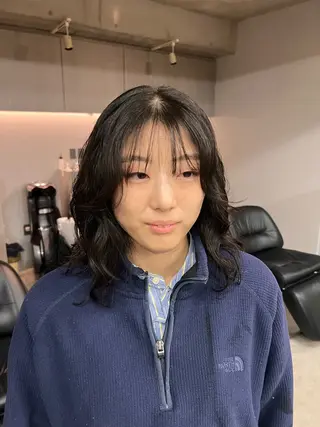 ミディアム パーマ 似合わせショート/ パーマ‪/表参道のヘアスタイル