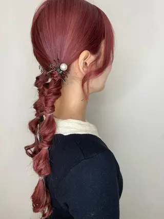 セミロング ヘアアレンジ Avalon所属・Hiroshi ヒロシのヘアスタイル