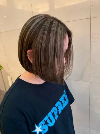 ミディアム カラー 船津武俊 フナツタケトシのヘアスタイル