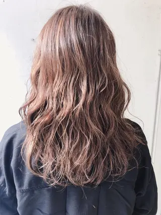 セミロング パーマ 💚 nao💚のヘアスタイル