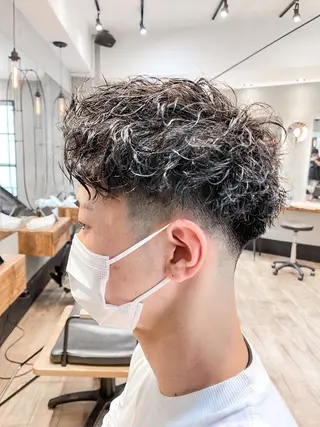 ショート パーマ メンズ amie高崎所属・高崎メンズパーマ 髪質改善TAKEのヘアスタイル