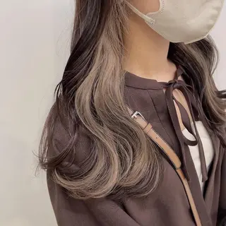 ロング カラー 🥞ベージュ系カラー 【すずきりほ】🥞のヘアスタイル