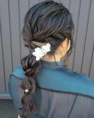 ヘアアレンジ ロング 関口 友菜のヘアスタイル