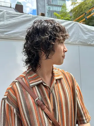 パーマ メンズ 似合わせカット /パーマ岡本淳平のヘアスタイル