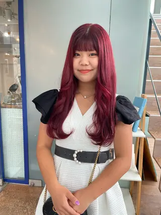 ロング カラー 🌻名古屋🌻 🫧ハイトーン🫧のヘアスタイル