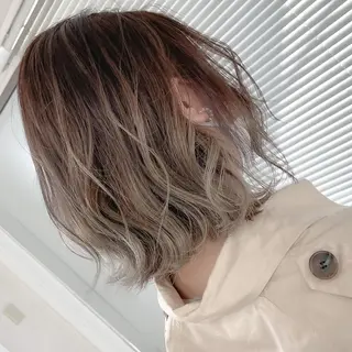 ミディアム カラー UP-PU ART  HAIRのヘアスタイル