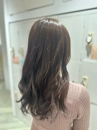 ロング カラー 大坪 龍生のヘアスタイル