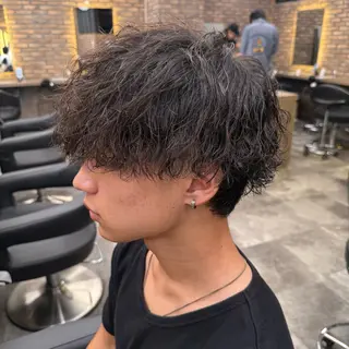 ショート カラー パーマ ヘアアレンジ メンズ キッズ 🔷横浜1のパーマ 職人🔷将太郎のヘアスタイル