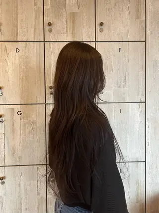 ロング カラー 顔まわり/オフィス カラー/青栁優🔆のヘアスタイル