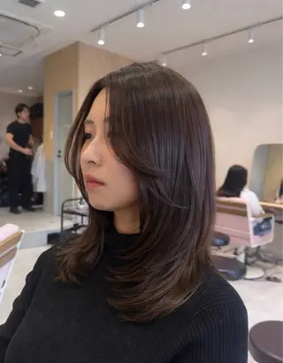 ロング カラー BELLE by revo所属・𝘀𝗮𝗲/ 艶髪/ショートボブのヘアスタイル