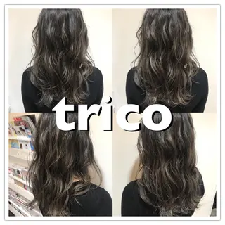 セミロング カラー 似合わせ/ブリーチ カラー.岡田友仁のヘアスタイル