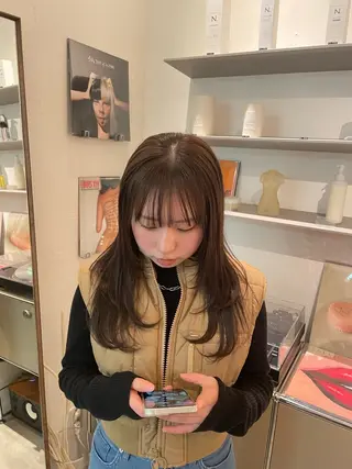 ロング カラー HITOMI 福岡パーマのヘアスタイル