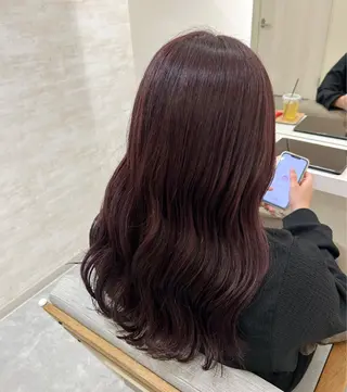 セミロング カラー ヘアアレンジ 髪質改善&艶感カラー 🪄岡井美結のヘアスタイル