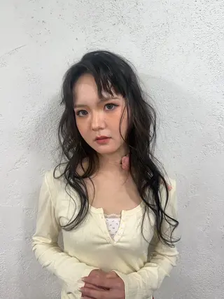 ロング 池袋艶カラー/メイク 🎀Rina🎀💚のヘアスタイル