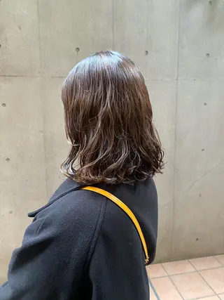 ミディアム 大人可愛い♡コテ巻き パーマ🌼杉田 萌恵のヘアスタイル