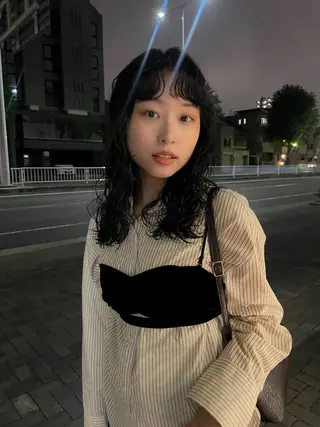 ミディアム パーマ パーマ/レイヤー 岩山丈一郎のヘアスタイル