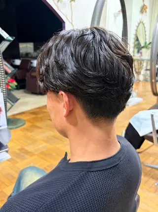 ショート パーマ メンズ 岡部 昴瑠/オブヘア銀座のヘアスタイル