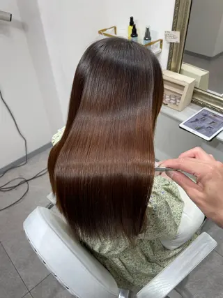 セミロング 髪質改善美容室bokuno所属・癖解消✨️シルク 矯正💎DAIKIのヘアスタイル