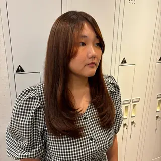 ロング カラー 祝 莉子のヘアスタイル