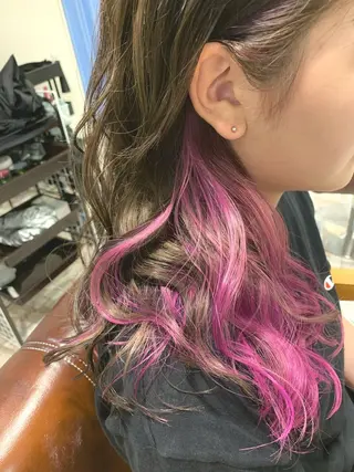 ロング カラー 神野 洸都のヘアスタイル