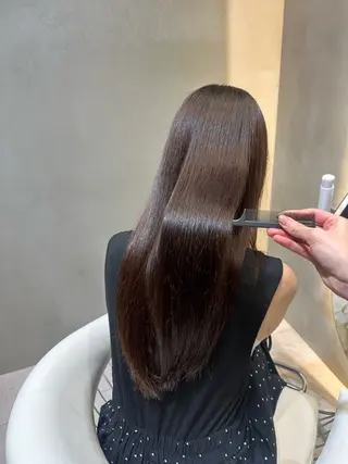 ロング 透明感カラー/伊藤 陸/soigneのヘアスタイル