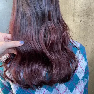 セミロング カラー 松本平太郎美容室大宮店所属・もりたみかこ 美容師お休み中のヘアスタイル