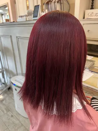 セミロング カラー a keikaのヘアスタイル