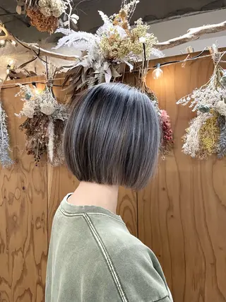 ショート カラー ︎🤎デザインカラー kayanoのヘアスタイル