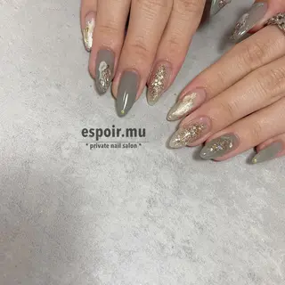 ロング ネイル espoir. muのネイルデザイン