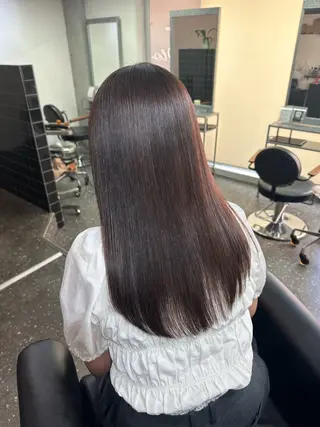 ロング カラー パーマ 髪質改善⭐️縮毛矯正 中野⭐️Rinaのヘアスタイル