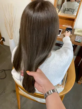 ロング 透け感たっぷり柔らか 梨花子🌼のヘアスタイル