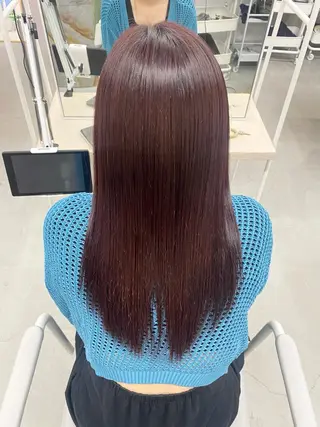 ロング カラー qulim所属・前橋 姫奈のヘアスタイル