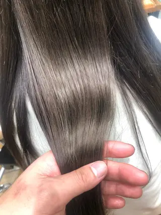 カラー 新宿✨顔周りカット 韓国ヘア/坂本亜裟海のヘアスタイル