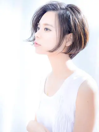 ミディアム カラー マツエク・マツパ 🤎ベージュカラー 🐶メンズパーマのヘアスタイル