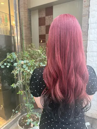 ロング カラー EARTH 山﨑龍馬のヘアスタイル