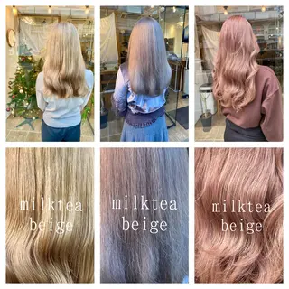 セミロング カラー Joule銀座 石山あやのヘアスタイル