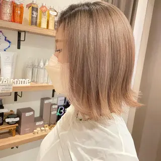 ショート カラー 大人可愛い/レイヤー /ブリーチ/溝口誠二のヘアスタイル
