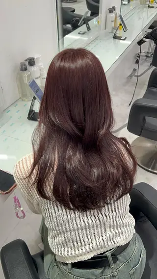 カラー ブリーチなし透明感 💗RYOTAのヘアスタイル