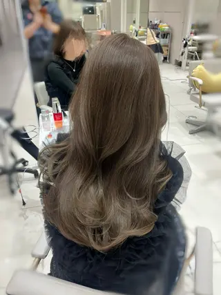 ロング 透明感カラー/似合わ せ前髪/柴田礼空のヘアスタイル