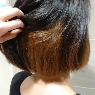 ミディアム カラー 宮本  星羅のヘアスタイル