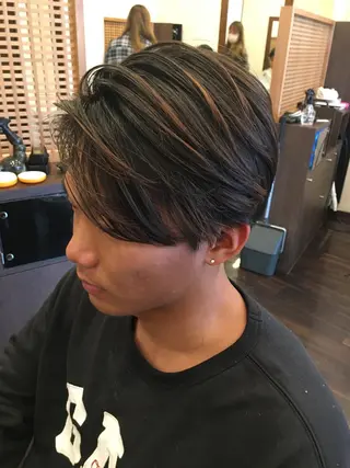 ショート カラー メンズ クセを最大限に活かす メンズパーマ奈良大祐のヘアスタイル