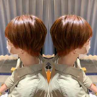 ショート カラー 韓国🇰🇷 ✂︎hair 内田愛のヘアスタイル