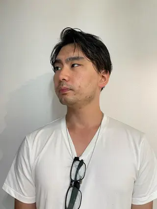 ミディアム ヘアアレンジ メンズ 髪や目黒店所属・Kamiya's TOKYO 安孫子のヘアスタイル
