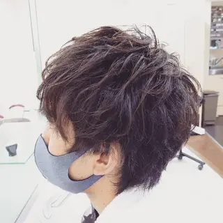 ミディアム パーマ メンズ 🐺デザインウルフ / 一ノ瀬 凌🐺のヘアスタイル