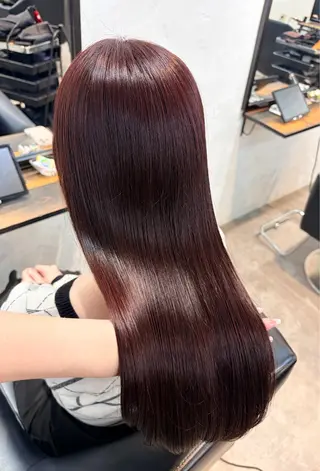 ロング カラー 透明感カラー ✨ 韓国艶髪💗菅原のヘアスタイル