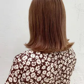 セミロング 🫧透明感カラー/ ボブ/小笠原汐海🪽のヘアスタイル