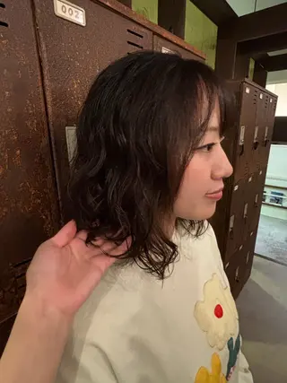 パーマ ボブ/レイヤー/ 梅田/天野川奈緒のヘアスタイル