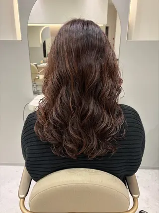 ミディアム パーマ 銀座/個室sh台 クラチ🌿のヘアスタイル