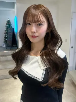 ロング 🎀韓国レイヤー特化 🎀ベージュ/ミクのヘアスタイル