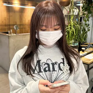 ミディアム カラー じゅわっと暖色カラー 🍊Moemiのヘアスタイル